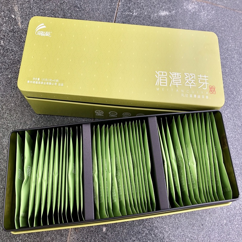 琦福苑湄潭翠芽2023（120g）铁盒