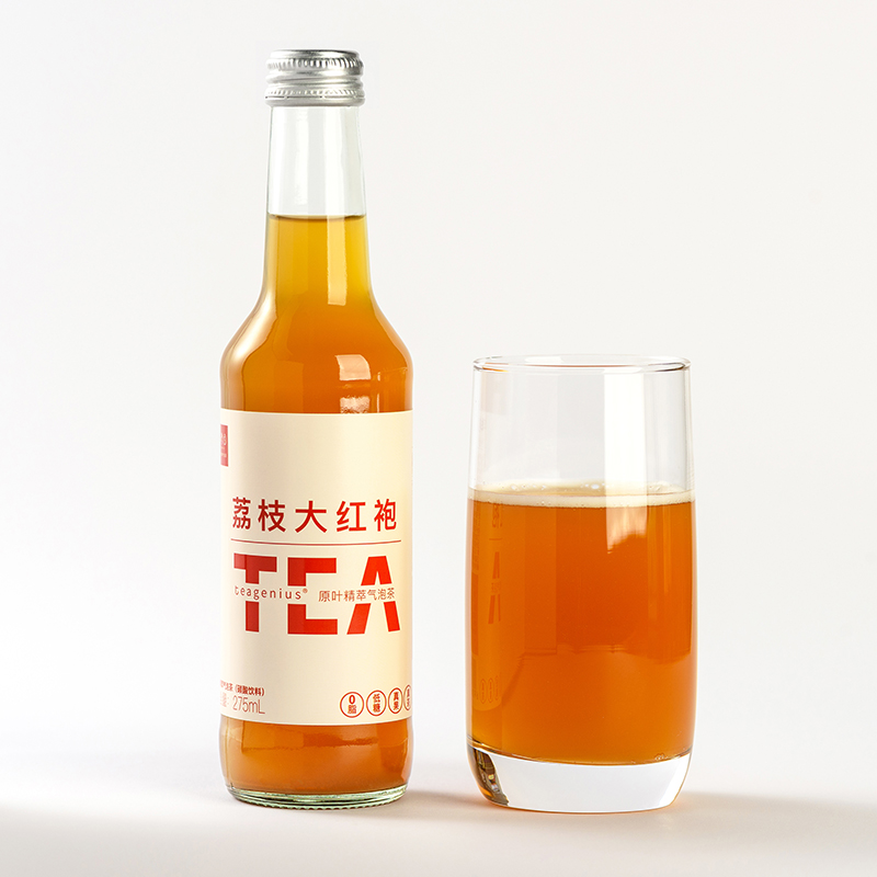 千瓯雪原叶精萃气泡茶荔枝大红袍味275ml*6瓶装