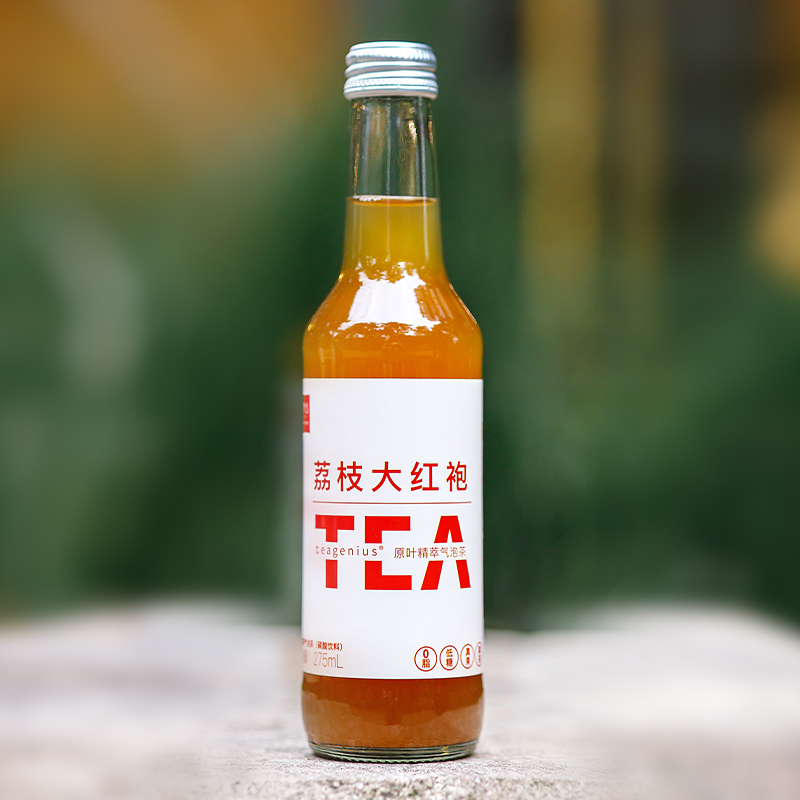 千瓯雪原叶精萃气泡茶荔枝大红袍味275ml*6瓶装